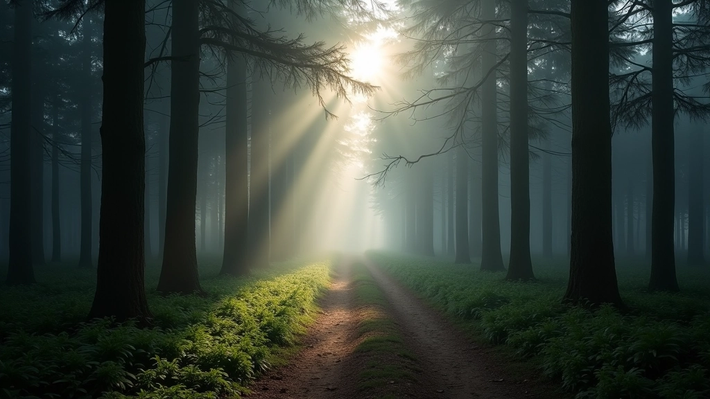 Forest bathing path in Dzūkija National Park